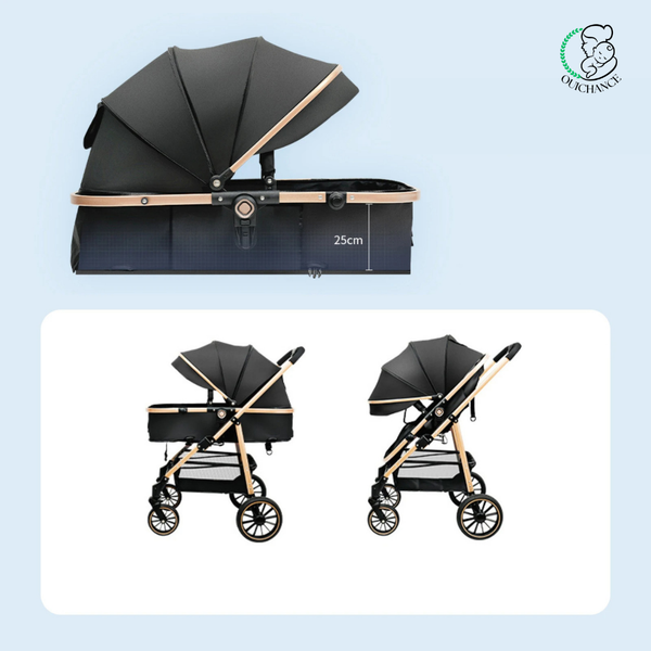 Poussette bébé 3 en 1 | Poussette Évolutive™