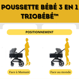 Poussette bébé 3 en 1 | TrioBébé™