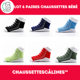 Lot 6 paires chaussettes bébé | ChaussettesCâlines™